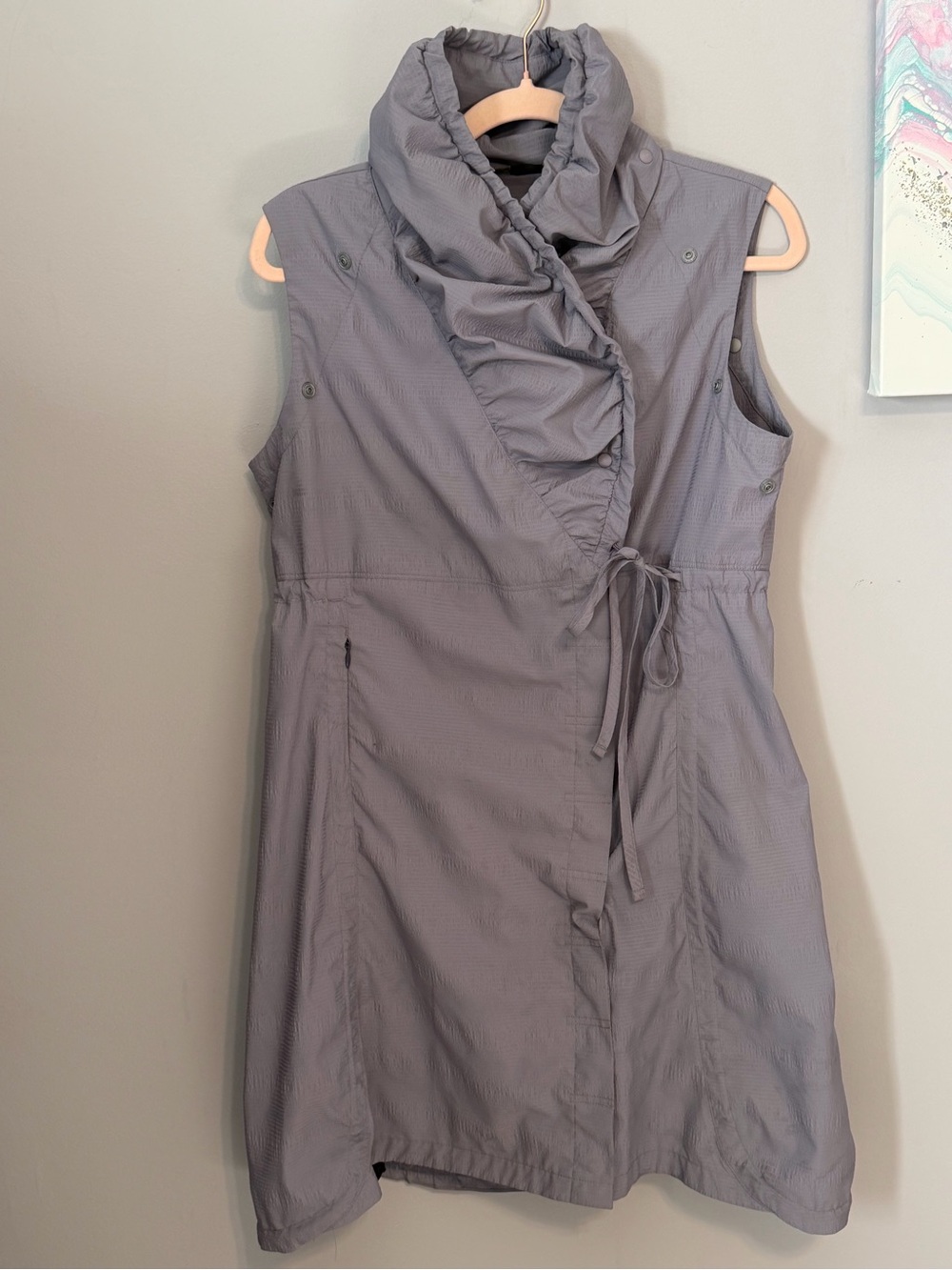 Nau Chrysalis Convertible Dress Jacket Gray Medium EcoCircle Recycled